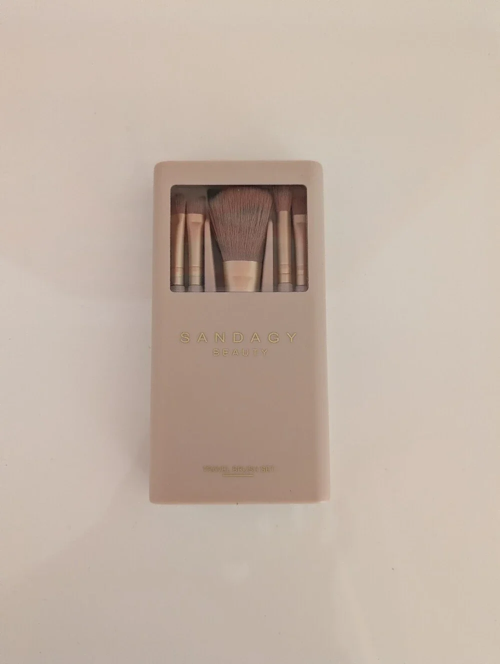 Pink 5-Piece Travel Makeup Brush Set
